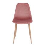 Chaises Renty II (lot de 2) Rose bébé - Chêne clair