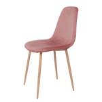 Chaises Renty II (lot de 2) Rose bébé - Chêne clair