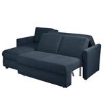 Ecksofa Orna Flachgewebe Alma: Blau - Longchair davorstehend links - Liegefläche Breite: 125 cm