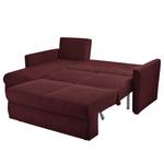 Ecksofa Orna Flachgewebe Alma: Aubergine - Longchair davorstehend links - Liegefläche Breite: 160 cm