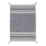 Tapis tissé plat Kelim Azizi Coton - Gris - 200 x 290 cm