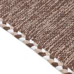 Tapis tissé plat Kelim Azizi Coton - Marron - 160 x 230 cm