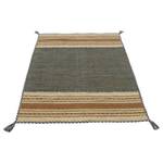 Tapis tissé plat Kelim Azizi Coton - Vert - 120 x 170 cm