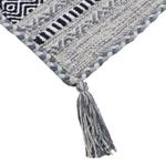 Tapis de couloir Kelim Azizi Coton - Gris - 75 x 240 cm