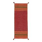 Tapis de couloir Kelim Azizi Coton - Rouge - 60 x 180 cm