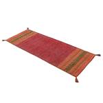 Tapis de couloir Kelim Azizi Coton - Rouge - 60 x 180 cm