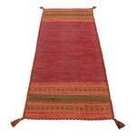 Loper Kelim Azizi katoen - Rood - 80 x 300 cm