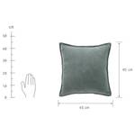 Dekokissen COTTON VELVET Baumwolle / Polyester - Mint - 45 x 45 cm