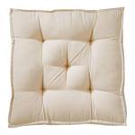 Galette de chaise Solid II Coton / Polyester - Crème