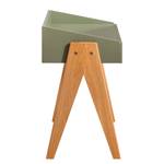 Bureau Romy Chêne massif - Vert olive - Largeur : 90 cm