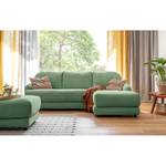 Ecksofa Tandil Webstoff Dolly: Mintgrün - Longchair davorstehend rechts - Ohne Hocker