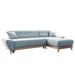 Ecksofa Surribas Webstoff Lark: Blau