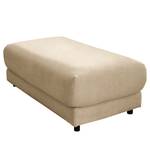 Hoekbank Tandil Geweven stof Dolly: Beige - Longchair vooraanzicht links - Met hocker