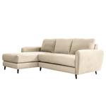 Ecksofa Tatan Microfaser Faria: Kashmir - Longchair davorstehend links - Mit Hocker