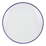 Bordenset Eva (24-delig) porselein - wit/donkerblauw