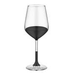 Rodewijnglas Dark (set van 6) transparant glas - zwart