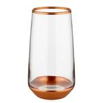 Longdrinkglas Patio (set van 6) transparant glas - Roségoud