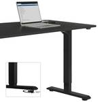 Bureau Viana Réglable en hauteur - Noir - Largeur : 140 cm