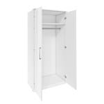 Armoire Optima II Blanc - Largeur : 90 cm - Sans portes miroir