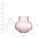 Vase BELLA Farbglas - Pastellorange