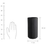 Vase LIV II Porzellan - Schwarz - Durchmesser: 11 cm