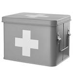 Medikamentenbox MEDIC Eisen - Anthrazit / Weiß - Grau