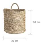 Korb mit Tassel BASIC BRAID Seegras - Natur - Durchmesser: 32 cm