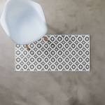 In-/ Outdoorteppich COLOUR CLASH Mosaik Polypropylen / recyceltes Material - Grau