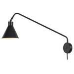 Applique murale Lyon Fer - 1 ampoule - Noir