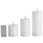 Set di 3 candele a led NORDIC LIGHT Cera - Bianco - Bianco