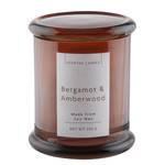 Duftkerze Amberwood SCENTED CANDLE Farbglas / Wachs - Braun