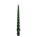 Bougies TWISTED (lot de 2) Cire - Vert foncé - Vert foncé