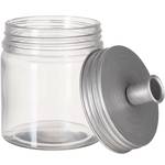 Bougies LITTLE LIGHT (8 éléments) Verre transparent / Fer blanc / Cire - Transparent / Argenté - Blanc / Argenté