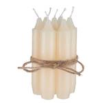 Bougies LITTLE LIGHT (8 éléments) Verre transparent / Fer blanc / Cire - Transparent / Argenté - Blanc / Argenté