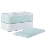 Lunchbox SNACK PACK II Polypropylène - Bleu clair / Blanc