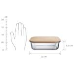 Lunchbox NATURALS Verre borosilicate / Bambou - Transparent / Naturel - Capacité : 1.5 L