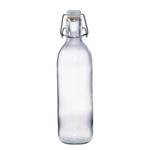 Glasflasche EMILIA Glas / Kunststoff / Zink - Transparent