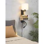 Wandlamp Florence II katoen/ijzer - 1 lichtbron - Wit