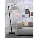 Lampadaire Andes II Bambou massif / Fer - 1 ampoule - Gris clair