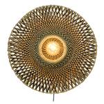 Wandleuchte Bali Bambus massiv / Eisen - 1-flammig - Durchmesser: 60 cm