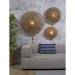 Wandlamp Bali massief bamboehout/ijzer - 1 lichtbron - Diameter: 44 cm