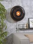 Lampada da parete Palawan Massello di bambù / Ferro - 1 punto luce - Nero - Diametro: 60 cm
