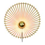 Wandlamp Bromo I massief bamboehout/ijzer - 1 lichtbron - Diameter: 50 cm