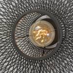 Lampada da parete Cango Massello di bambù / Ferro - 1 punto luce - Nero