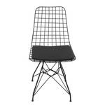 Chaises de jardin Minderli (lot de 2) Fer / Imitation cuir - Noir