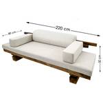 Lounge-Sofa Luna Pinie - Braun / Weiß