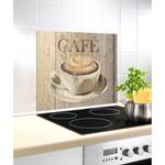 Pannello da cucina Café Multicolore - Vetro - 60 x 50 cm