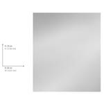 Glasrückwand Basic Edelstahl / Bambus - Silber matt / Braun - Silber