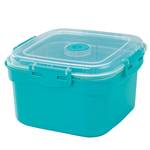 Boîtes alimentaires Basic (2 éléments) Turquoise - Matière plastique - 19 x 11 x 19 cm