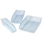 Rangements pour frigo Lea (3 éléments) Transparent - Matière plastique - 23 x 8 x 33 cm